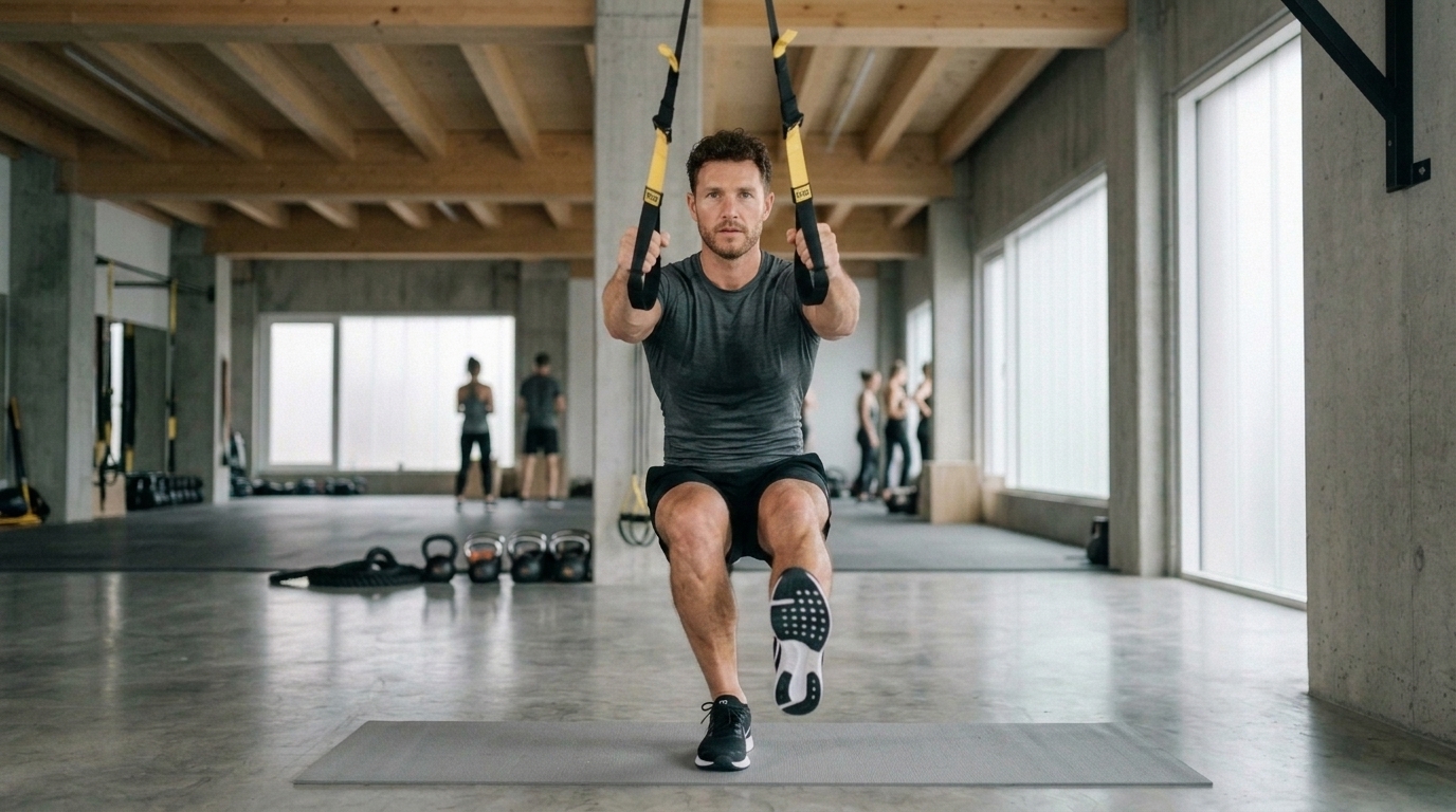 Straps Pistol Squat